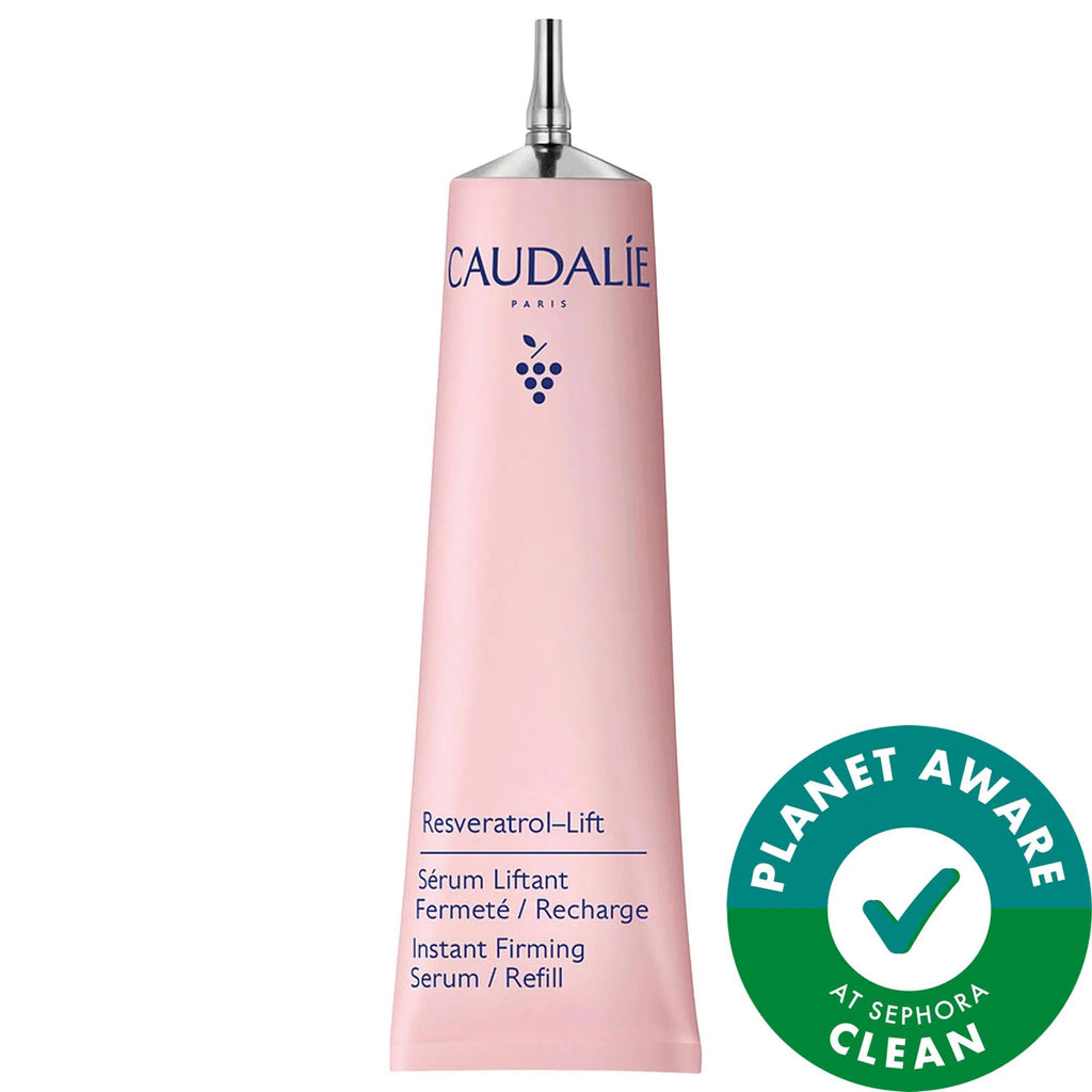 Caudalie Resveratrol Lift Instant Firming Refillable Retinol Alternative Serum - Anti-Aging Face Serum for Fine Lines & Wrinkles, Vegan Skincare