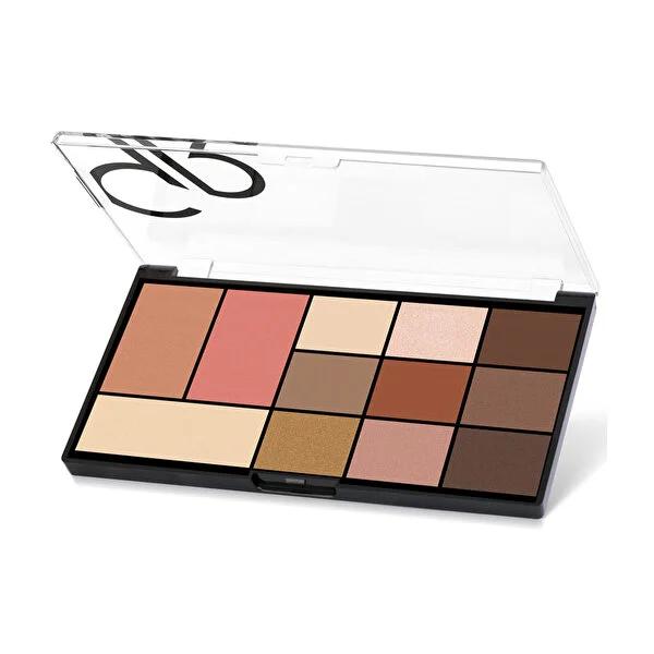 Golden Rose City Style Face & Eye Palette 01 - Warm Nude | 12 Shades
