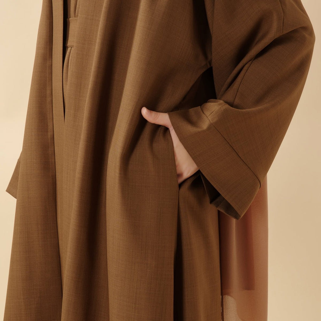 Mariam's Collection Mariam's Collection Plain Linen Abaya 3-Piece Set (MOA016) — product category context