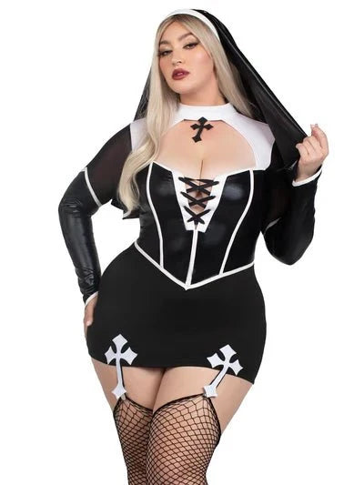Plus Size Holy Hottie Nun Costume
