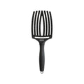 Olivia Garden Fingerbrush Care Iconic Boar Nylon Full Black L - Gentle & Effective Oral Care for Sensitive Teeth & Gums