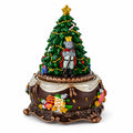 Animated Nutcracker Ballerina Christmas Figurine - Rotating Tree Music Box
