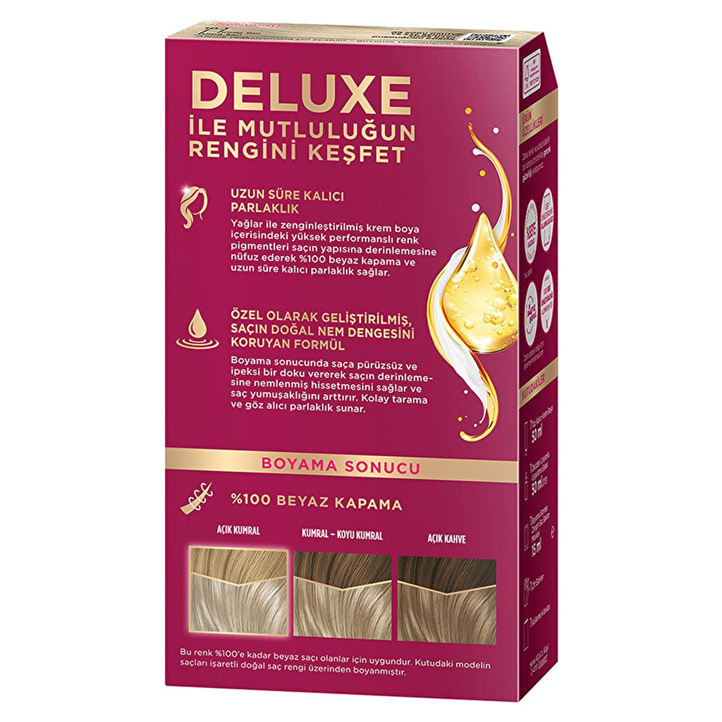 Palette Deluxe Hair Dye - Long-Lasting Nourishing Küllü Açık Sarı Color by Palette