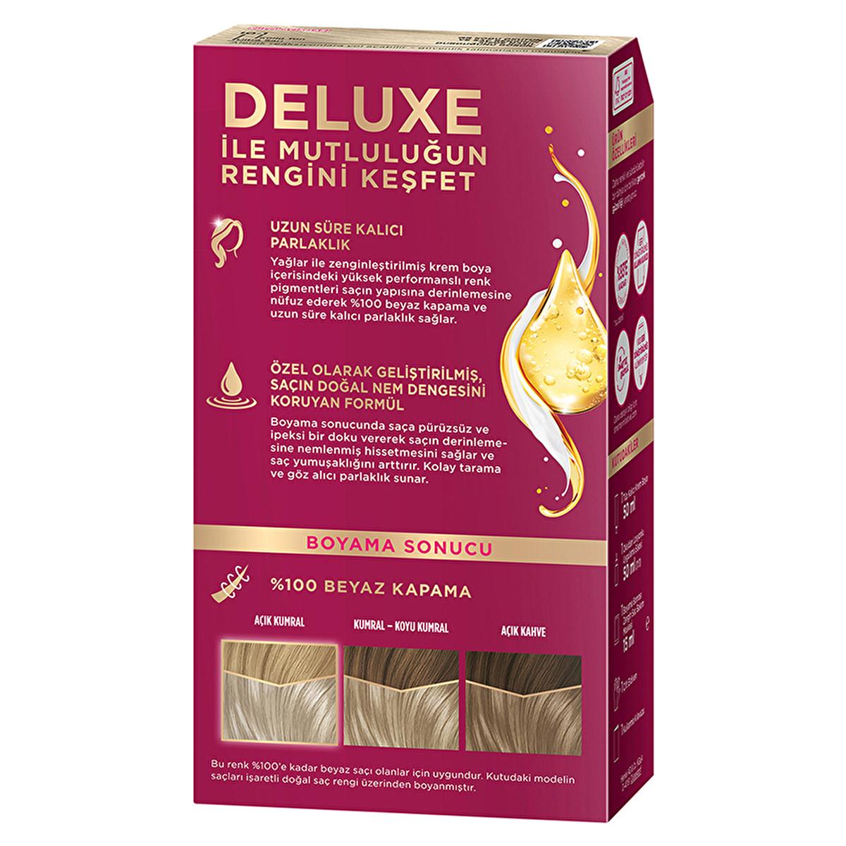 Palette Deluxe Hair Dye - Long-Lasting Nourishing Küllü Açık Sarı Color by Palette