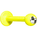 BodyCandy 16G 3/8 Clear Gem Yellow Glow In The Dark Effect Labret Monroe — main product shot