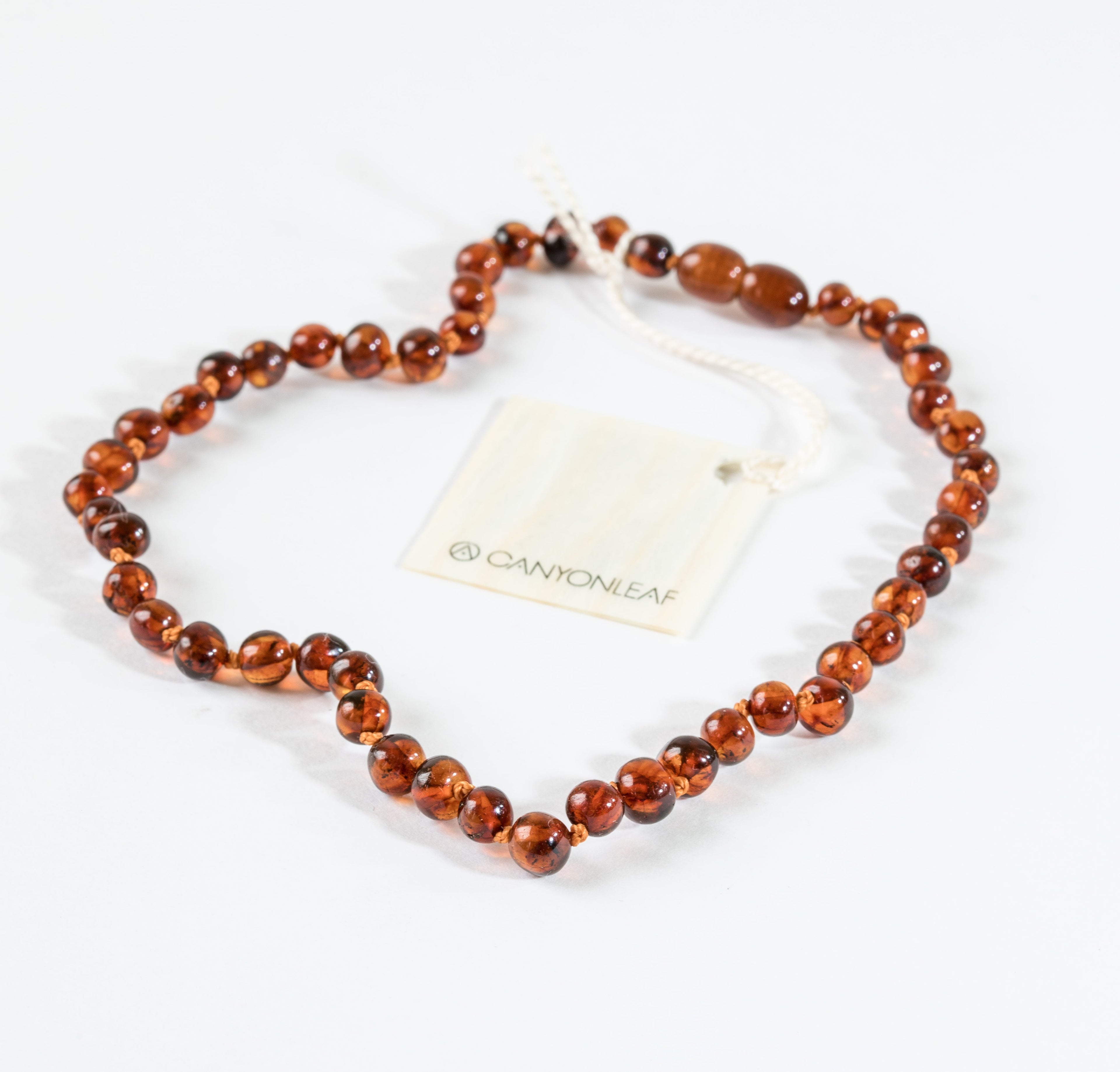 CanyonLeaf Polished Cognac Baltic Amber || Necklace — necklace category context