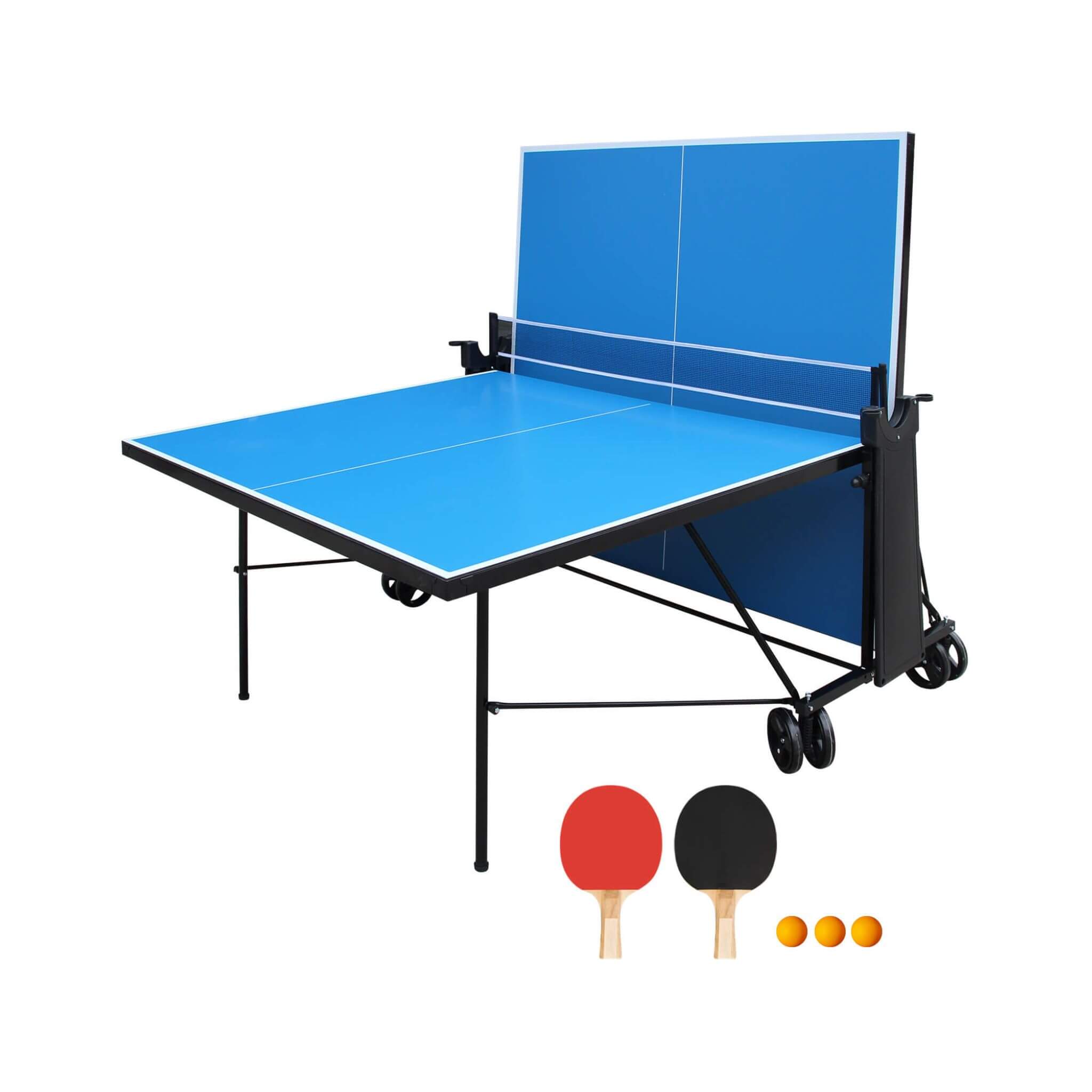 Portable 108-Inch Full-Size Table Tennis Table Set With Net, Paddles And Balls (SAK50384) – SAKSBY WHOLESALE, view 10
