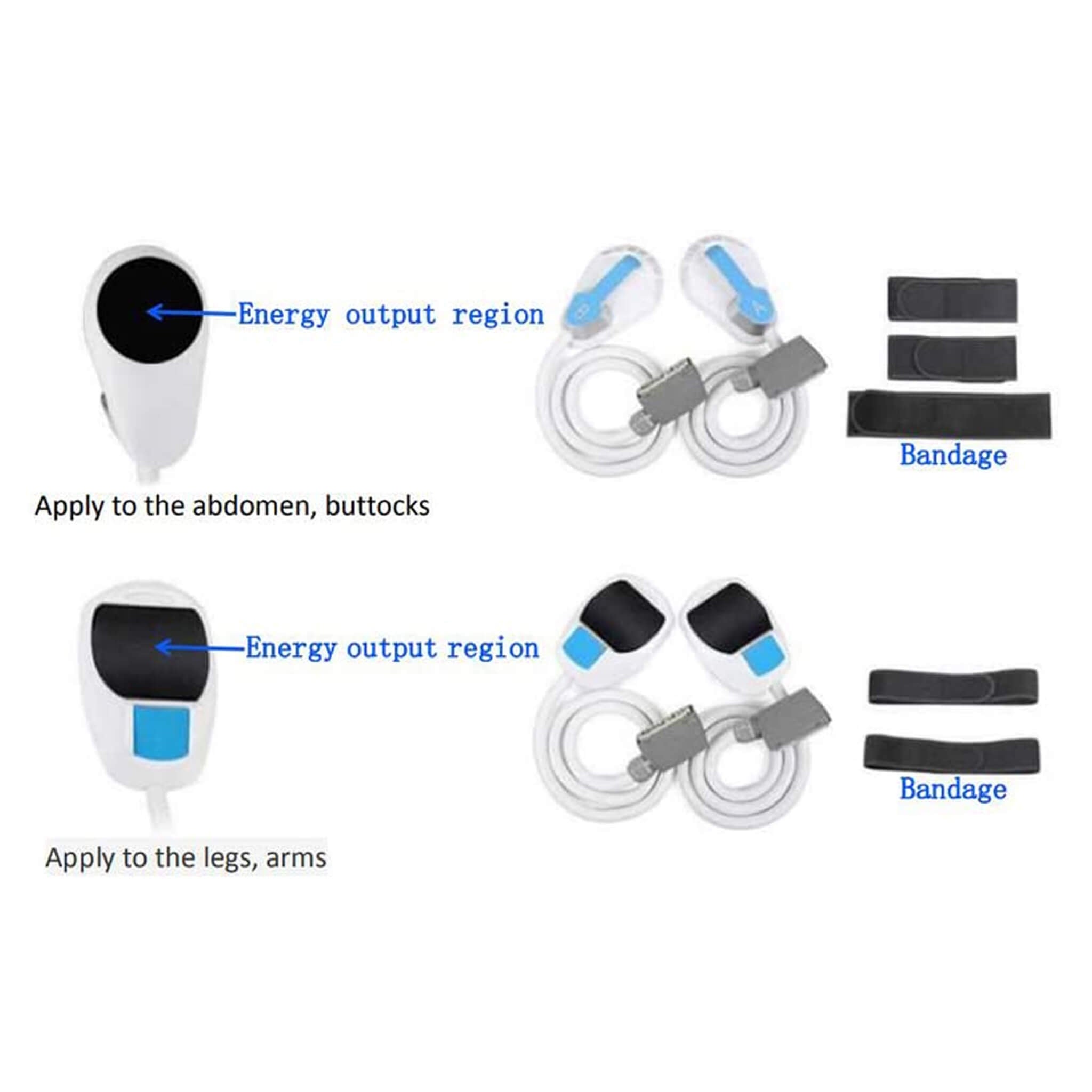 Portable 4-Handle Home Body Shaping Machine For Abdomen, Arms, Thighs, And Buttocks (SAK59284) – SAKSBY WHOLESALE, view 6