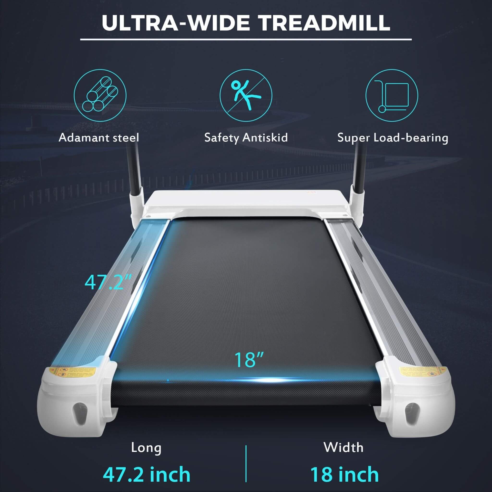 Rovix Portable Compact Home Cardio Fitness Treadmill With 3.5HP Electric Motor & Bluetooth Speakers (SAK32416) – SAKSBY WHOLE