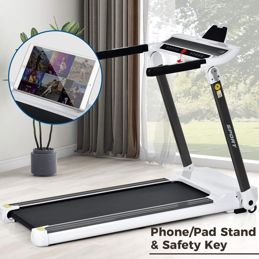 Rovix Portable Compact Home Cardio Fitness Treadmill With 3.5HP Electric Motor & Bluetooth Speakers (SAK32416) – SAKSBY WHOLE