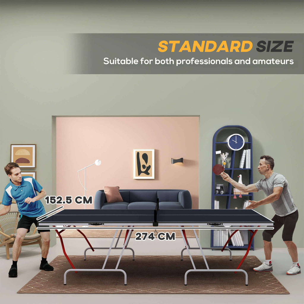 Portable Foldable Full-Size Ping Pong Table Tennis Table With Net And Accessories (SAK64929) – SAKSBY WHOLESALE, view 10