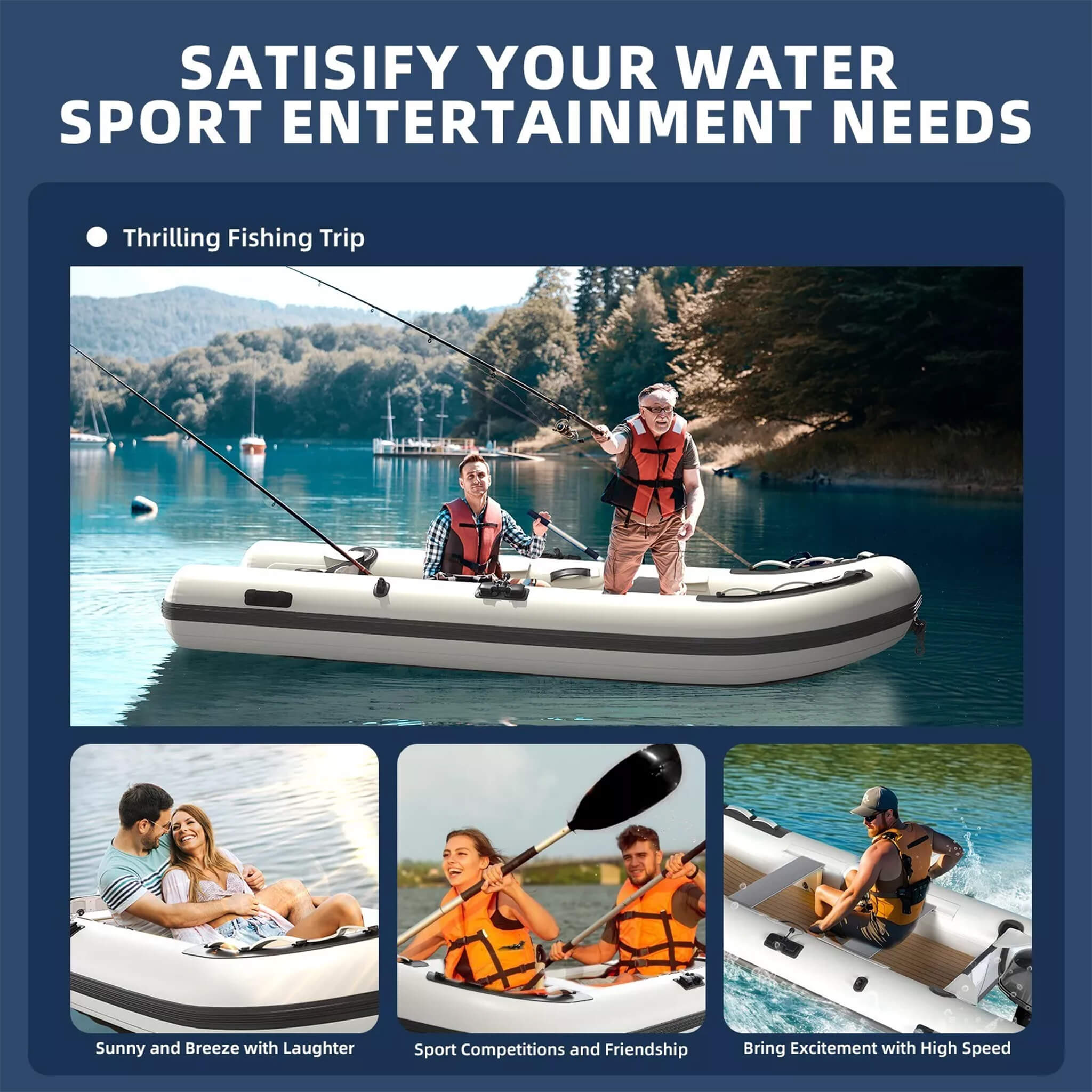 Portable Inflatable Dinghy Boat Kit With Accessories (SAK93784) – SAKSBY WHOLESALE, view 9