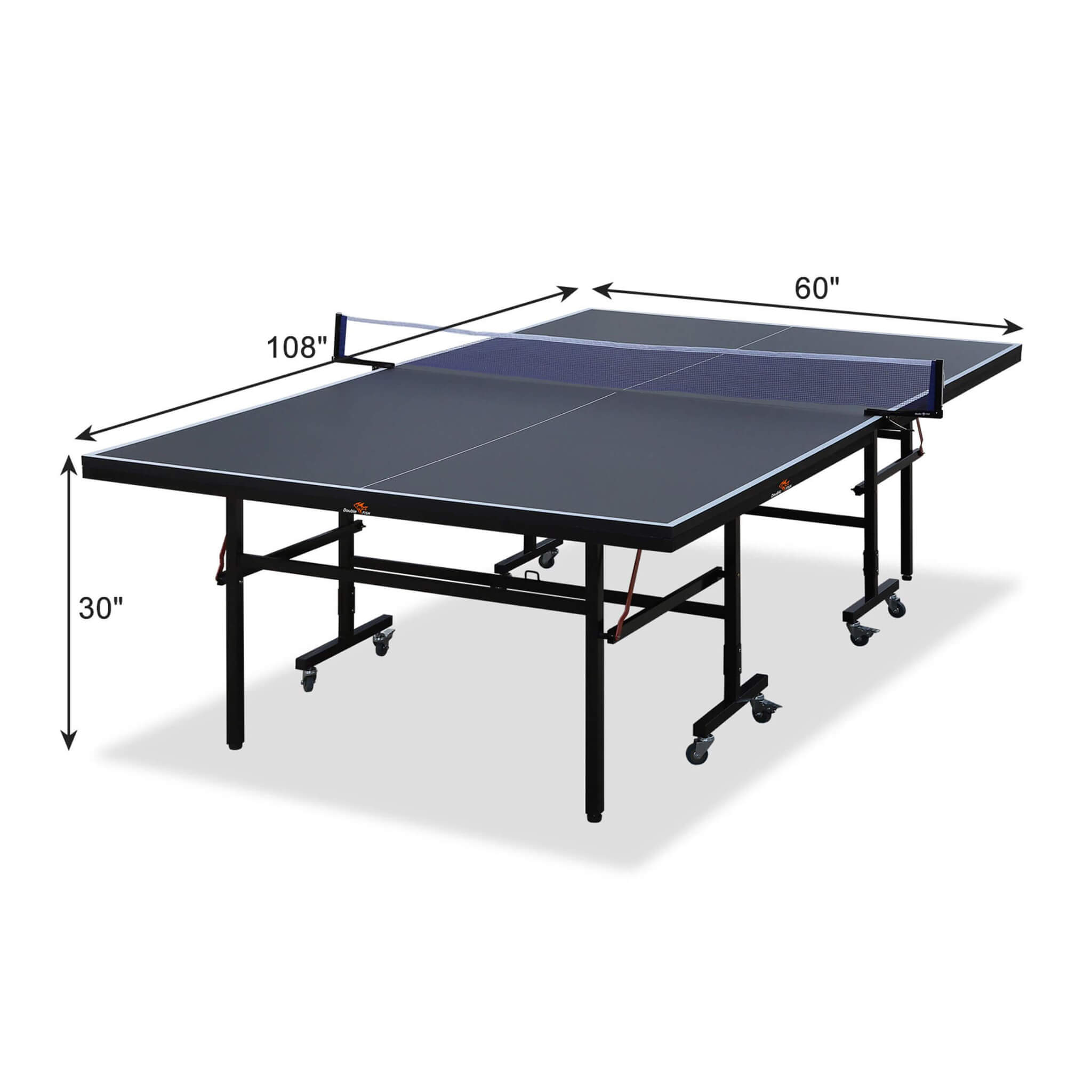 9FT Portable Mid-Size Ping Pong Table Set With Paddles, Balls, And Net (SAK82019) – SAKSBY WHOLESALE, view 9