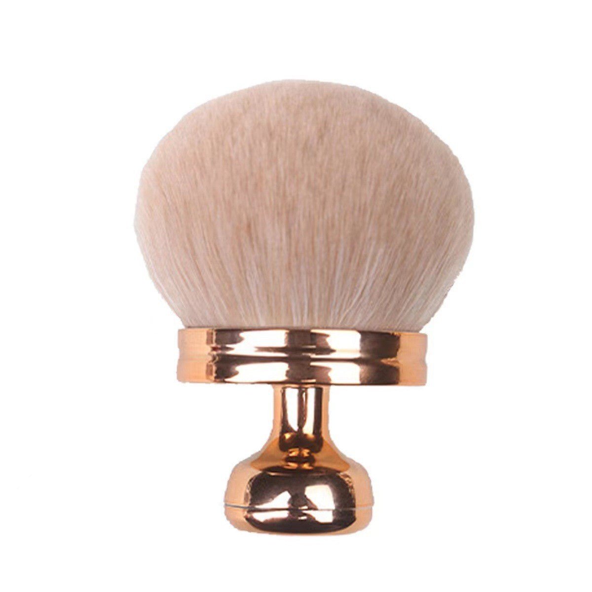 Mariam's Collection Portable Multi-Use Mushroom Head Powder & Blush Brush (MMU040) — Mariam's Collection branding close-up