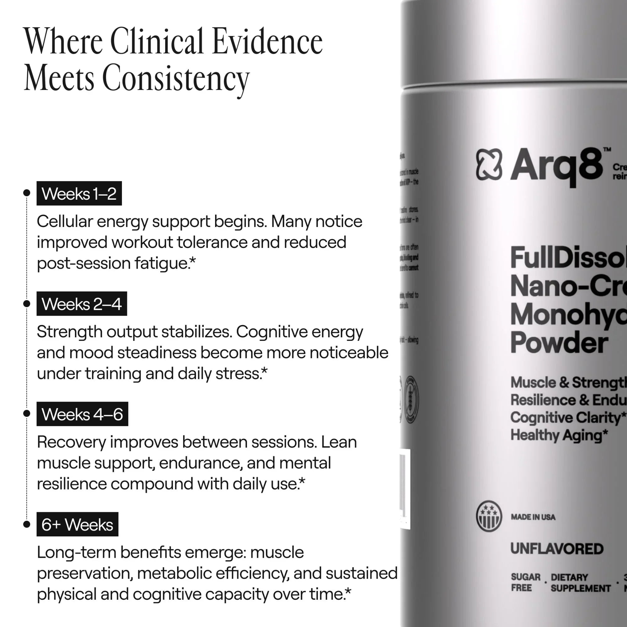 Arq8™ Creatine Monohydrate Powder, view 10