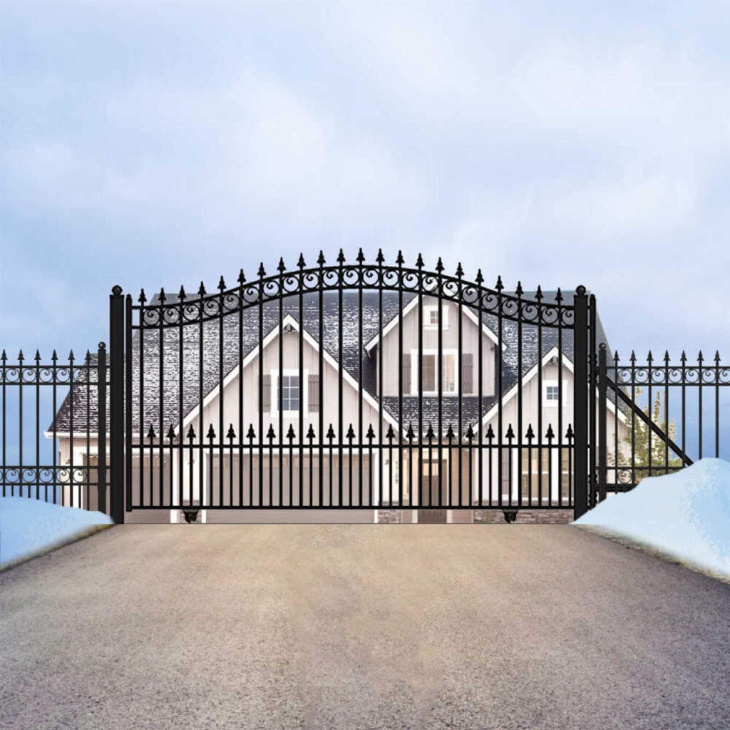 [12-18FT] Heavy-Duty Prague-Style Premium Steel Sliding Driveway Gate (SAK71492) – SAKSBY WHOLESALE, view 4