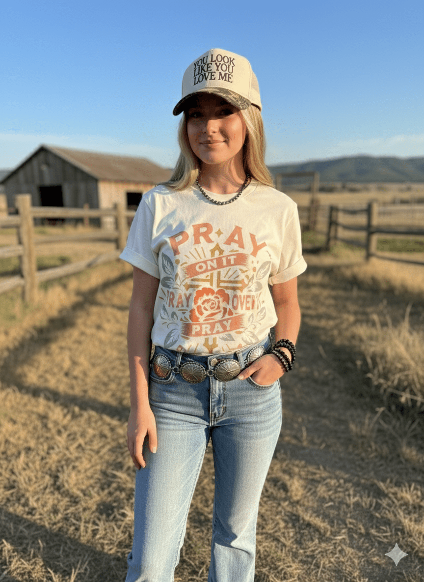 Wild Junkie Prayer Warrior Graphic Tee — construction detail