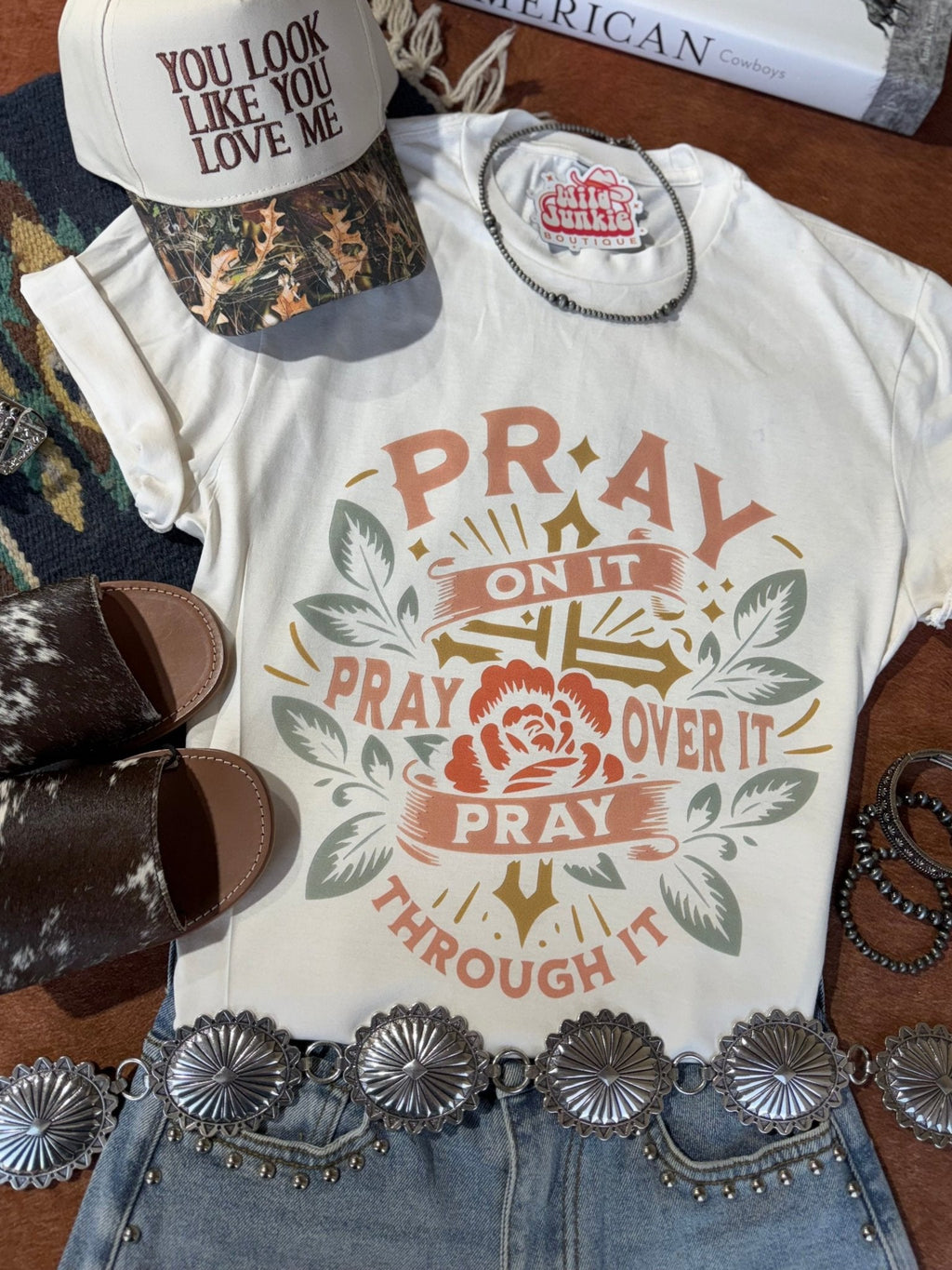 Wild Junkie Prayer Warrior Graphic Tee — main product shot