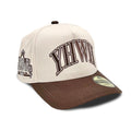 ‘YHWH’ Structured SnapBack - Cream/Brown — Malta Apparel faith streetwear