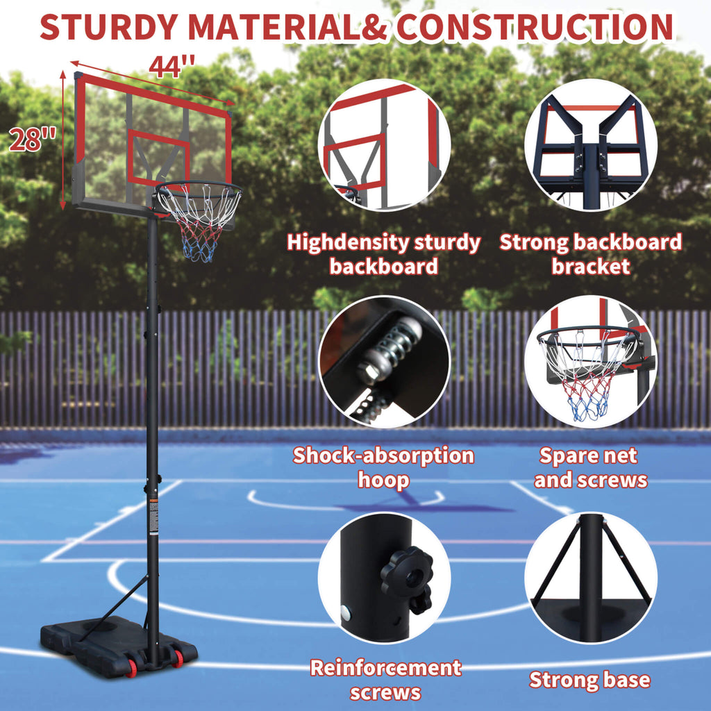Premium 10FT Outdoor Portable Adjustable Basketball Hoop With Wheels (SAK31961) – SAKSBY WHOLESALE, view 7