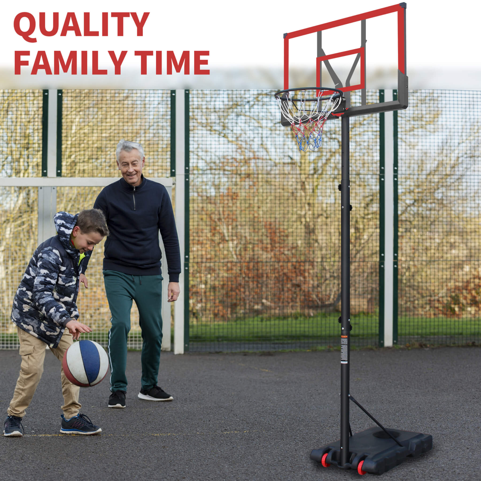 Premium 10FT Outdoor Portable Adjustable Basketball Hoop With Wheels (SAK31961) – SAKSBY WHOLESALE, view 5
