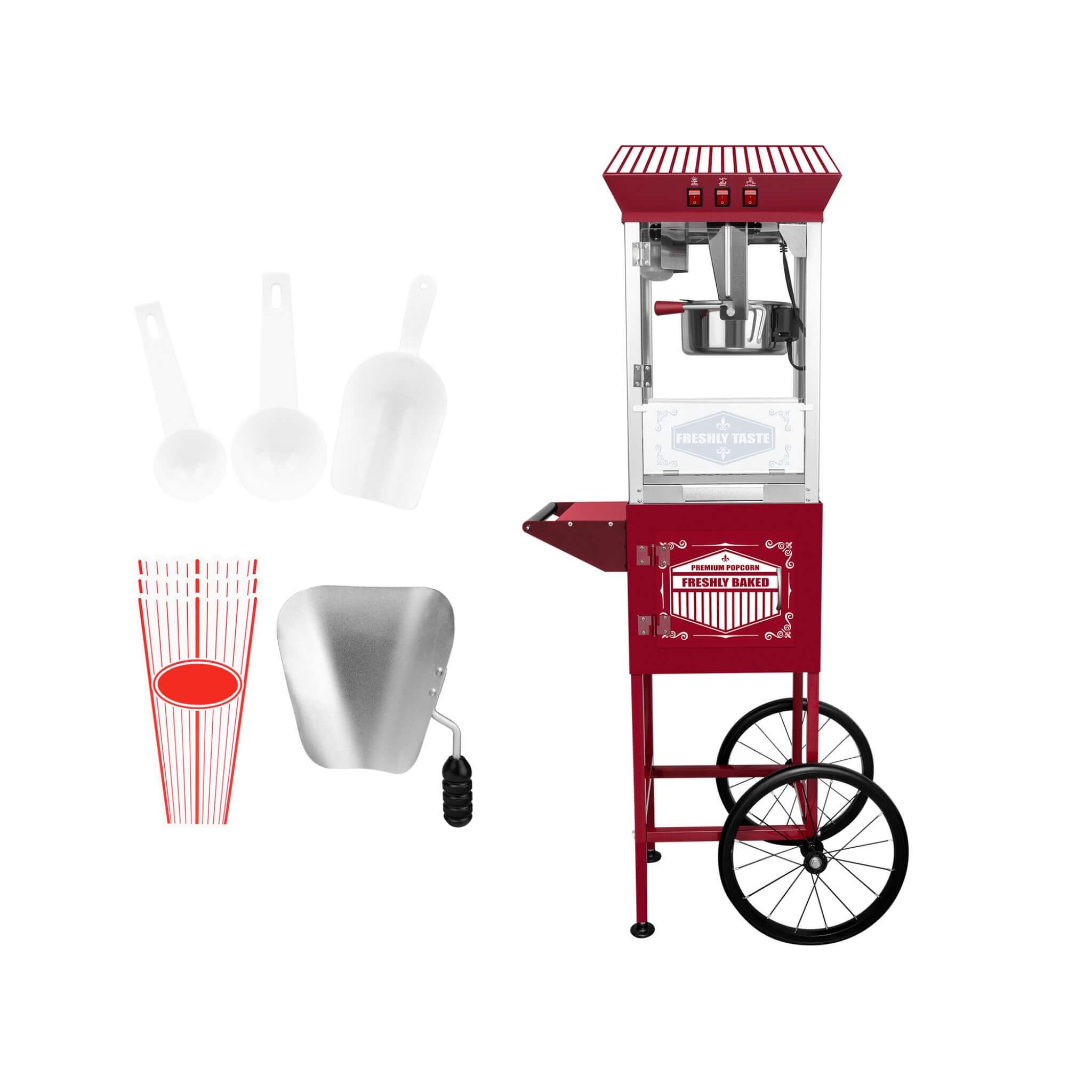 Premium 12-Ounce Movie Theater-Style Popcorn Machine With Cart (SAK84156) – SAKSBY WHOLESALE, view 7