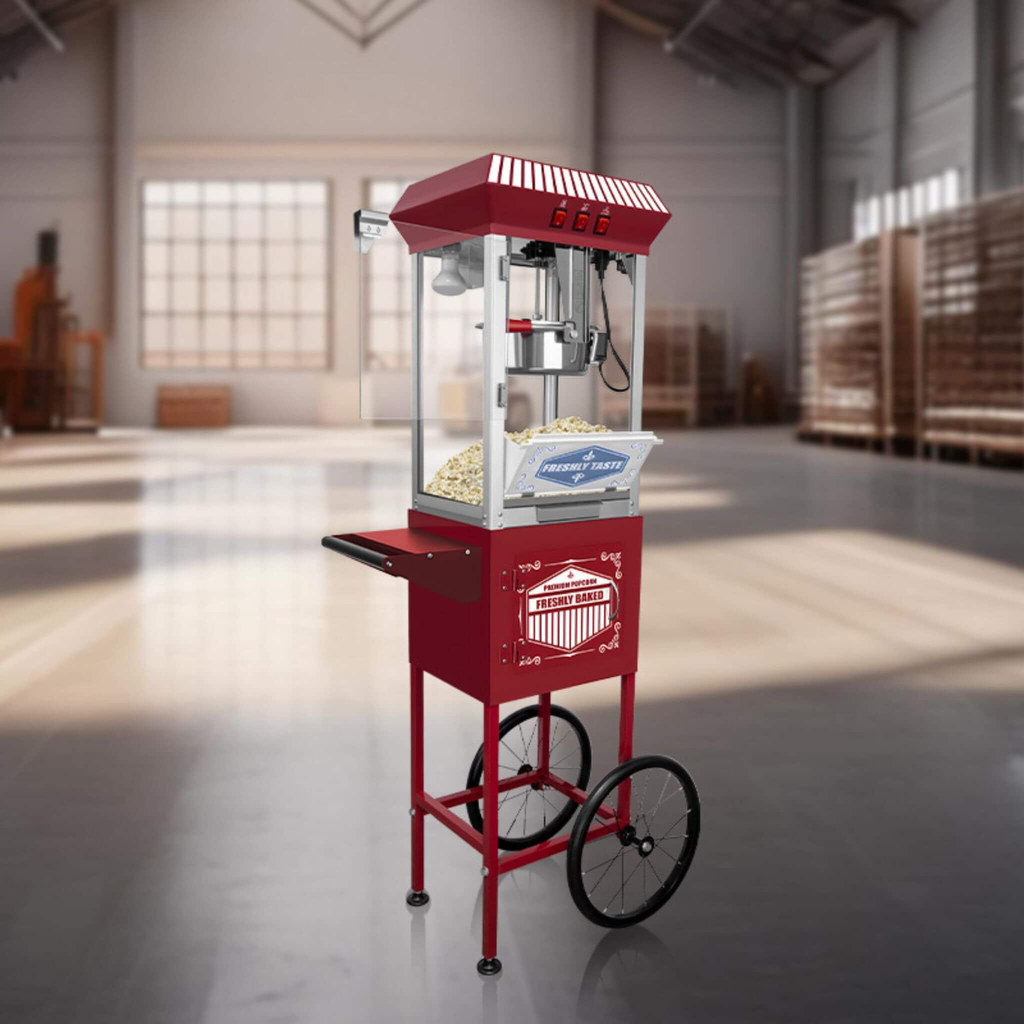 Premium 12-Ounce Movie Theater-Style Popcorn Machine With Cart (SAK84156) – SAKSBY WHOLESALE, view 4