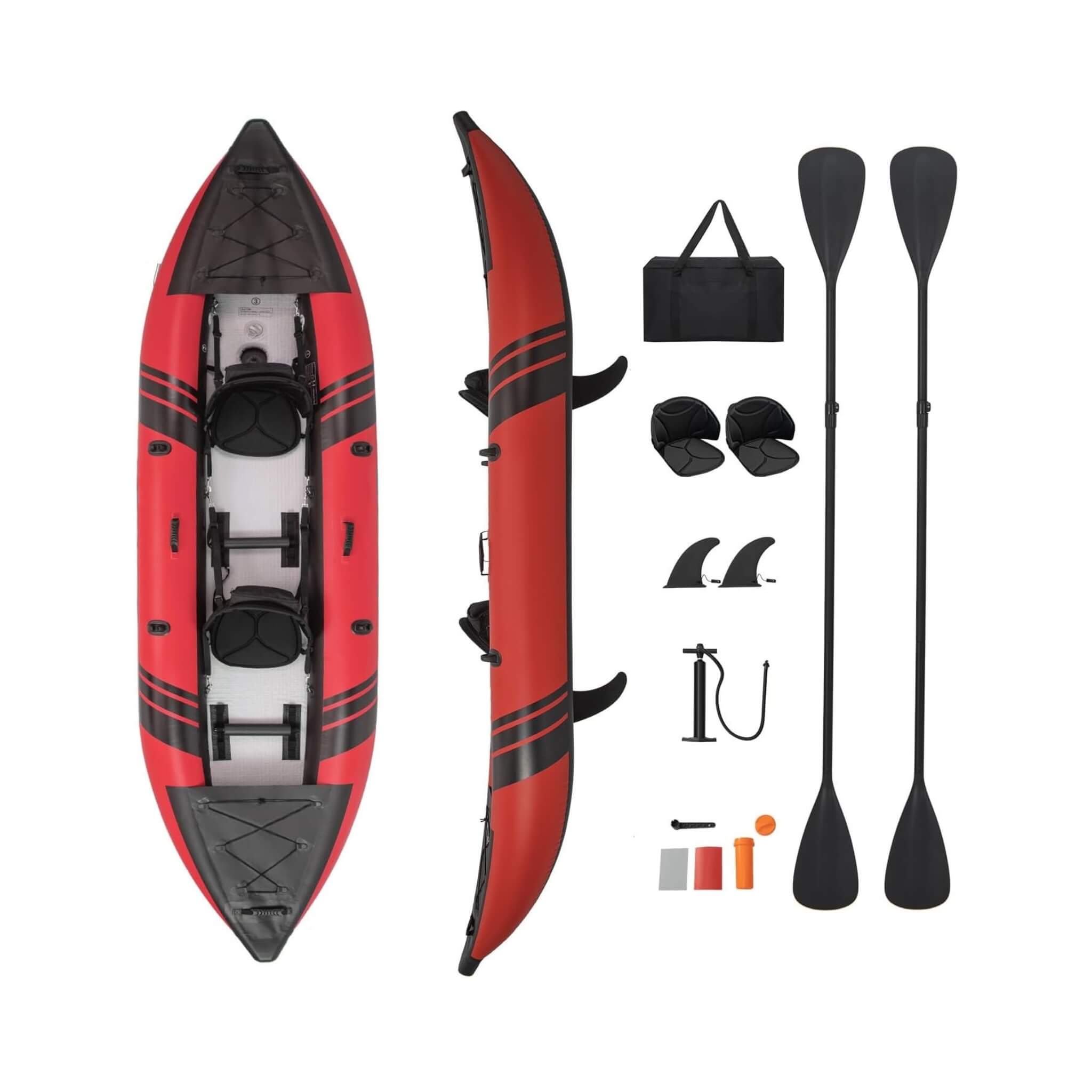 Premium 12FT 2-Person Inflatable Tandem Kayak Kit With Pump And Paddles (SAK94816) – SAKSBY WHOLESALE, view 13