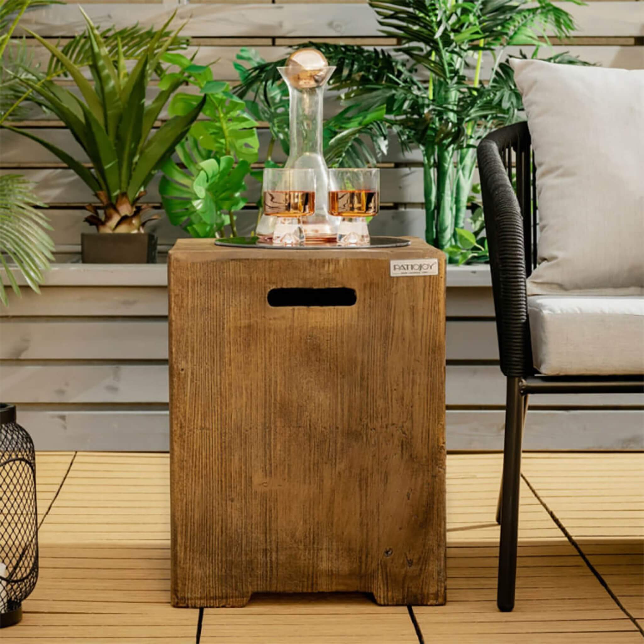 Premium 16-Inch Outdoor Hideaway Table Cover For Standard 20 LBS Propane Tank (SAK73142) – SAKSBY WHOLESALE