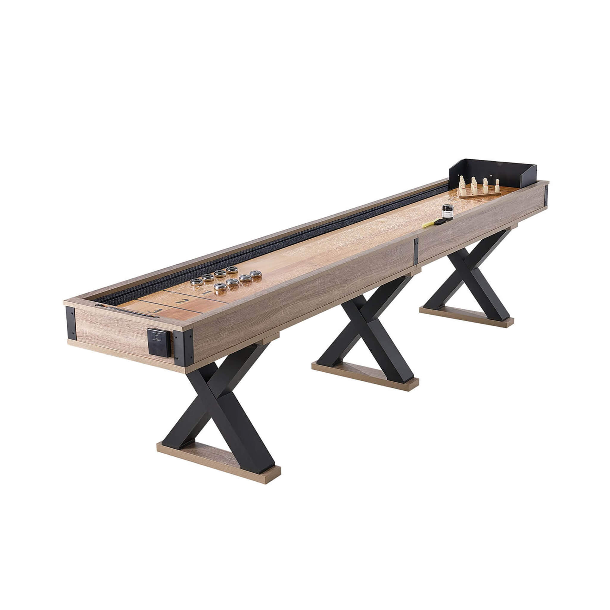 Premium 2-In-1 Shuffleboard Game Table Set With Bowling Combo (SAK81698) – SAKSBY WHOLESALE