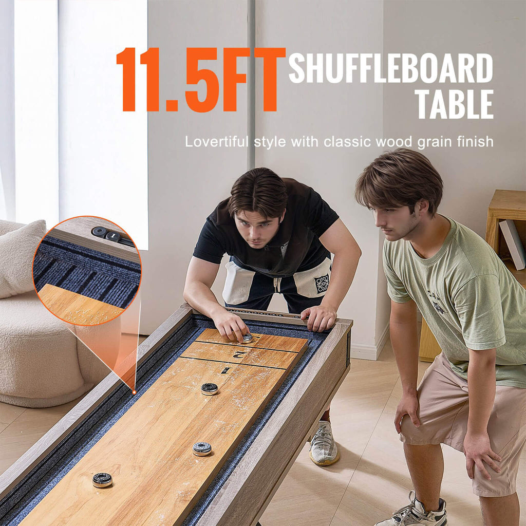 Premium 2-In-1 Shuffleboard Game Table Set With Bowling Combo (SAK81698) – SAKSBY WHOLESALE, view 5