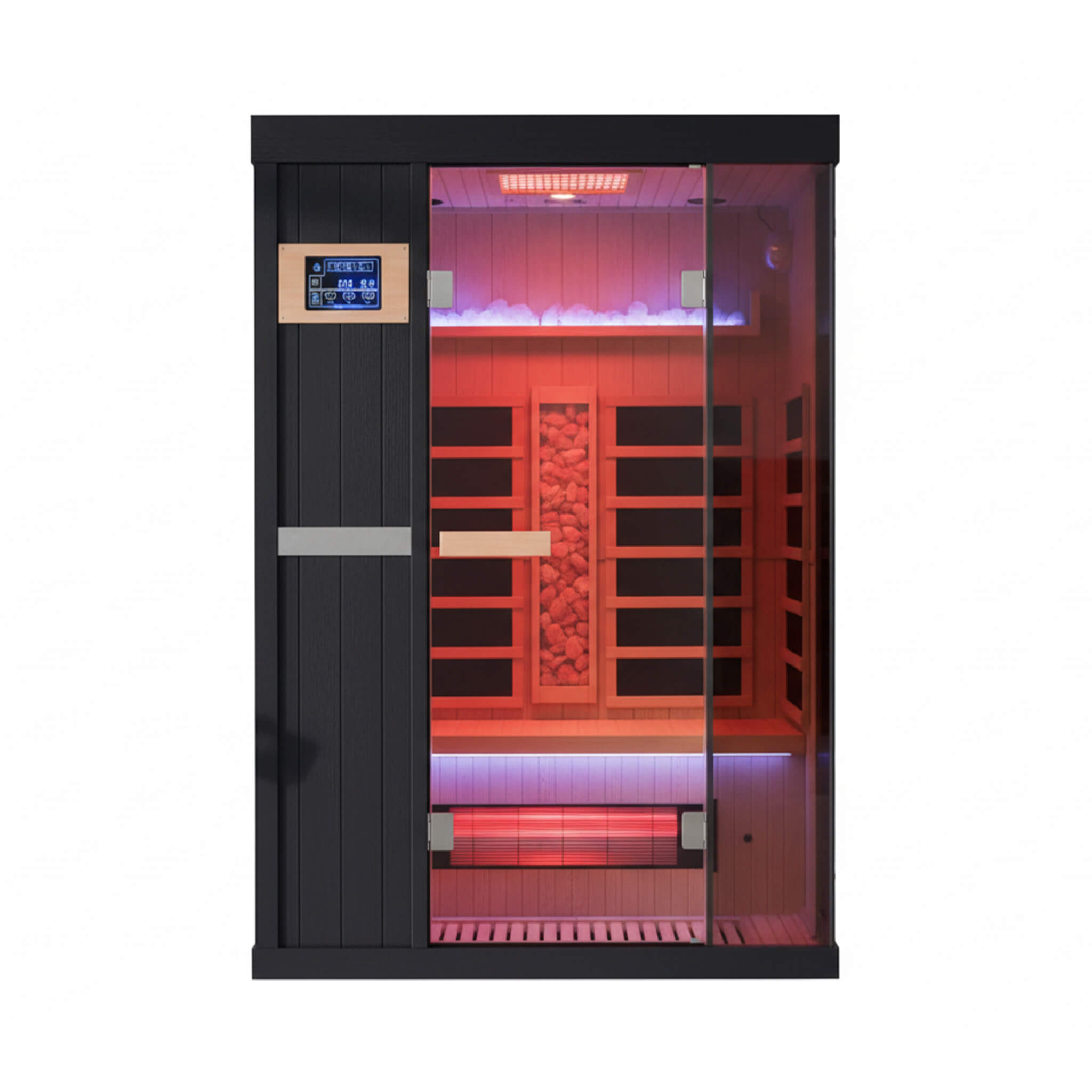 Thermora Pandora Premium 2-Person Indoor Infrared Sauna With Red Light Therapy And Himalayan Salt Rocks (SAK67305) – SAKSBY W