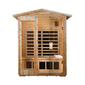 Thermora Zorin Premium 2-Person Indoor Outdoor Low EMF FAR-Infrared Hemlock Wood Personal Home Sauna Spa, 1750W (SAK27451) – 