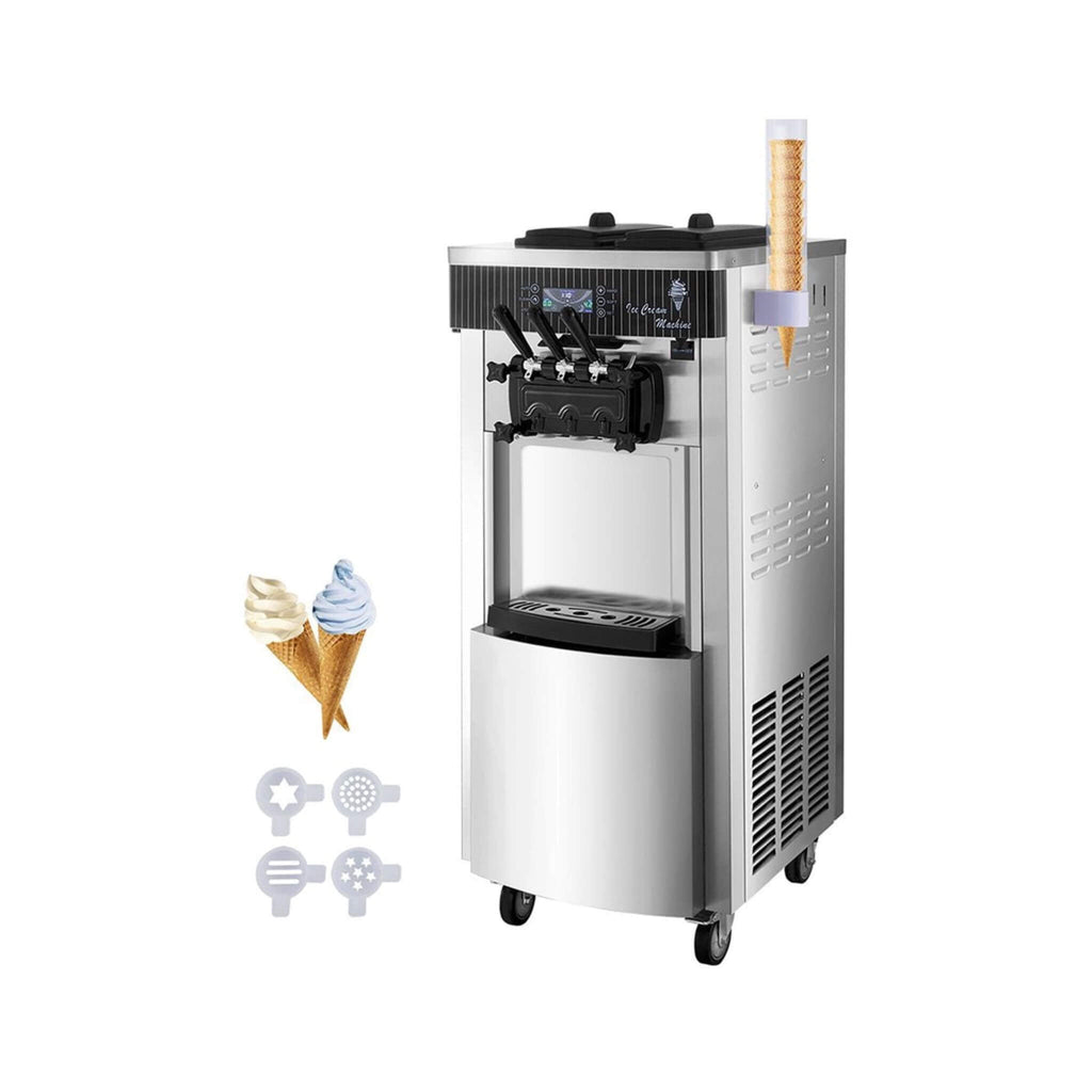 Premium 3-Flavors 20-28L/H Commercial Soft Serve Yogurt Ice Cream Machine Maker (SAK97524) – SAKSBY WHOLESALE, view 8