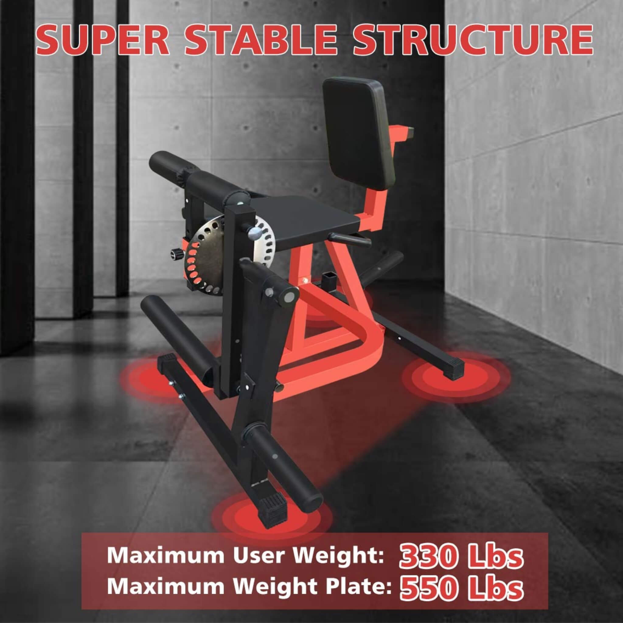 Rovix Premium 3-In-1 Multi-Functional Adjustable Leg Extension And Curl Machine For Lower Body Workouts (SAK21427) – SAKSBY W