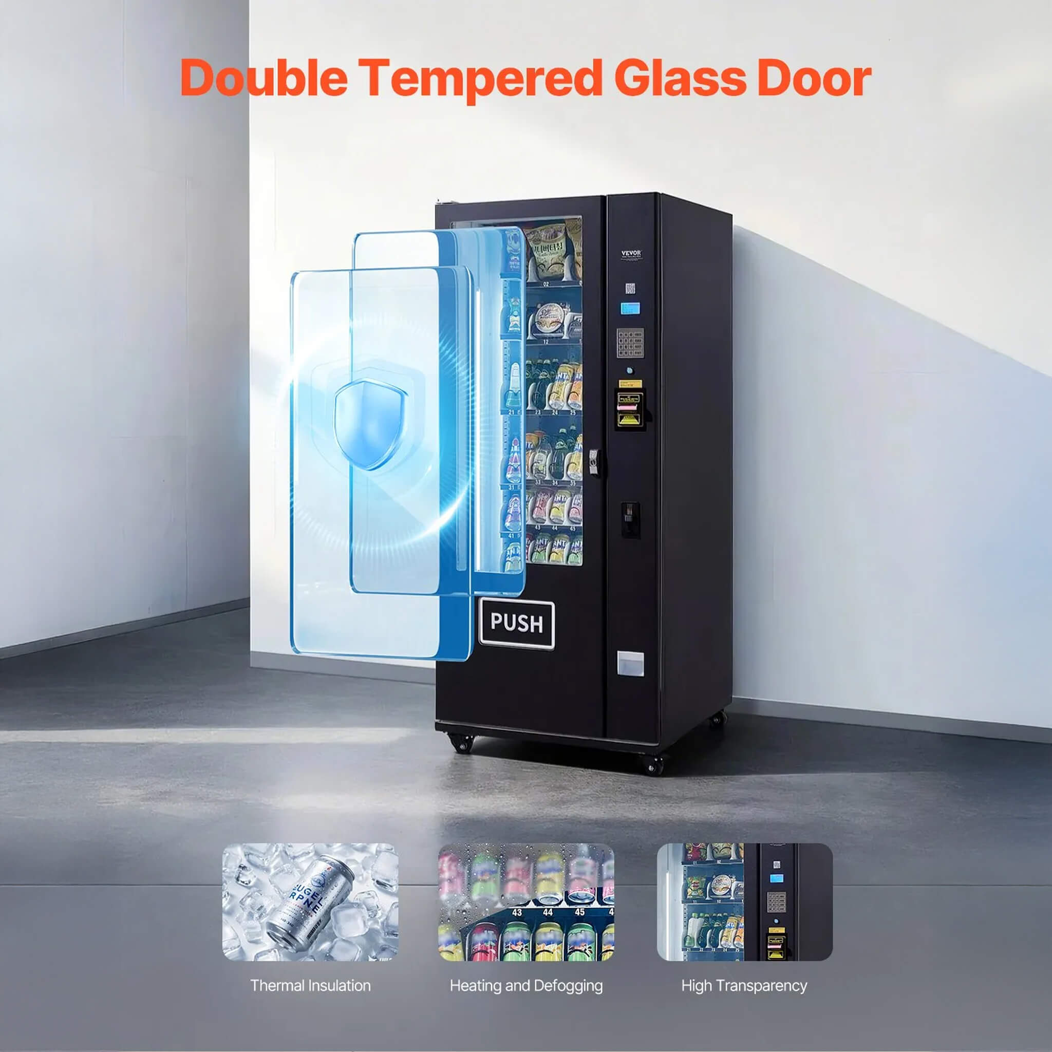 Premium 36-Slot Combo Vending Machine With ICT Bill And Coin Acceptor (SAK31832) – SAKSBY WHOLESALE, view 7