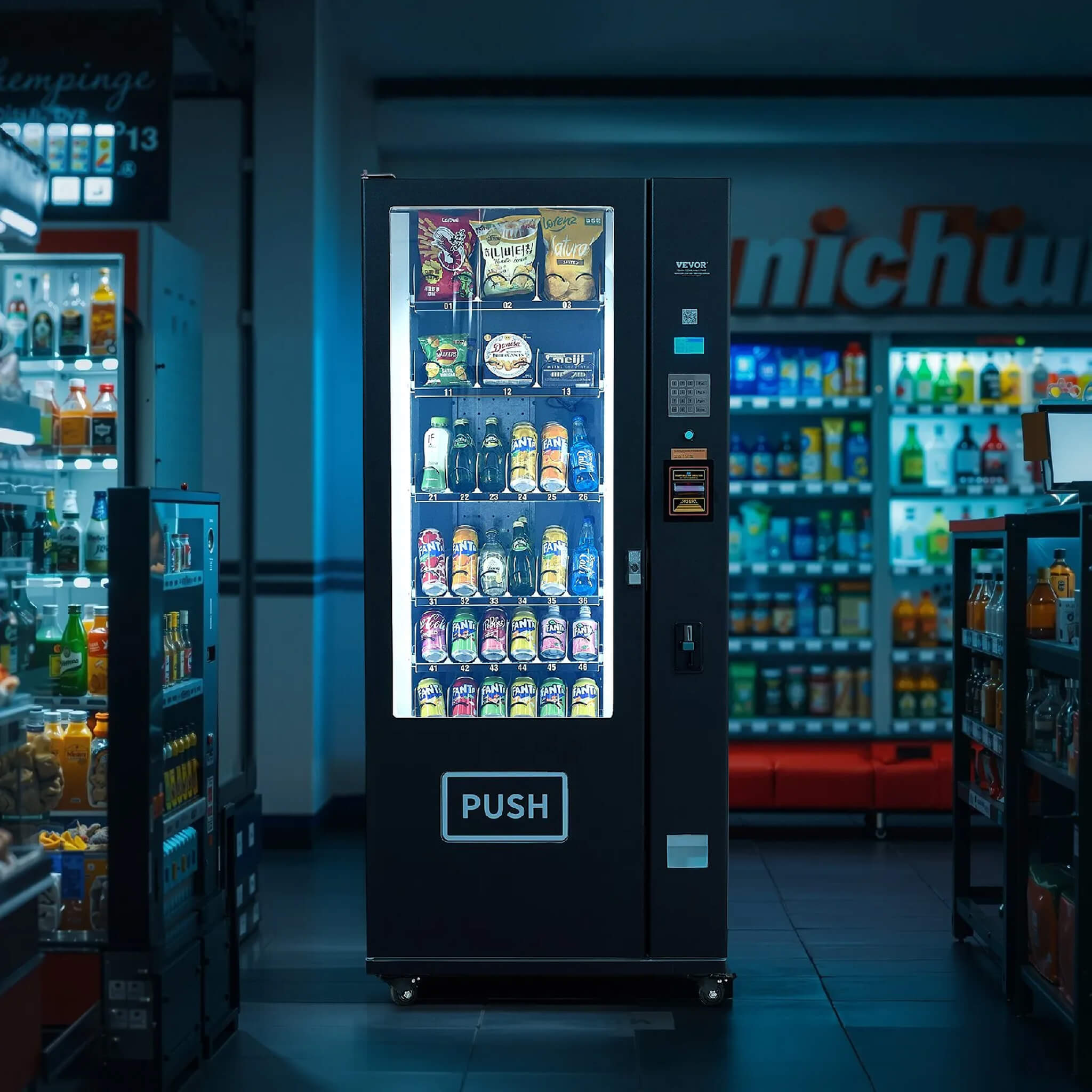 Premium 36-Slot Combo Vending Machine With ICT Bill And Coin Acceptor (SAK31832) – SAKSBY WHOLESALE, view 10