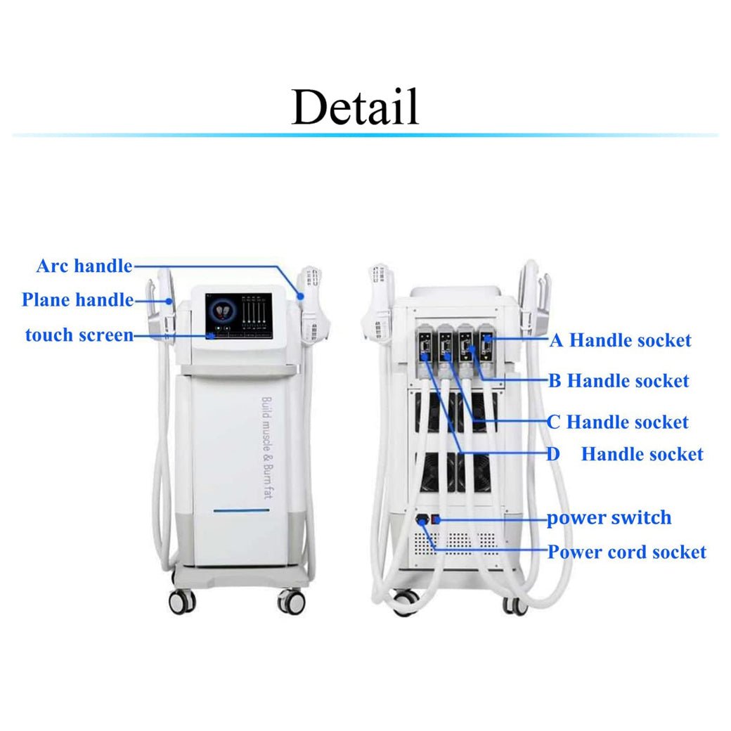 Premium 4-Handle Body, Abdomen And Buttock Muscle Shaping Machine With Trolley (SAK71463) – SAKSBY WHOLESALE, view 3