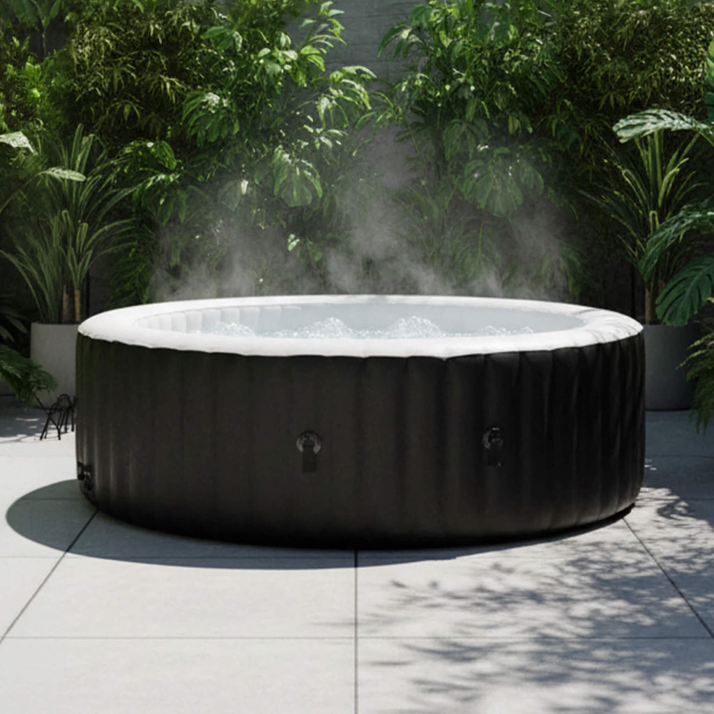 Premium Large 4-Person Inflatable Hot Tub Kit With 8-Color LED Lights (SAK20759) – SAKSBY WHOLESALE
