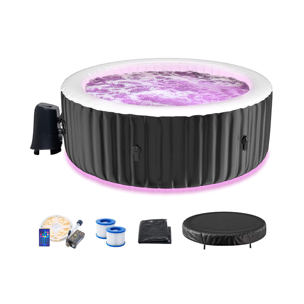 Premium Large 4-Person Inflatable Hot Tub Kit With 8-Color LED Lights (SAK20759) – SAKSBY WHOLESALE, view 13