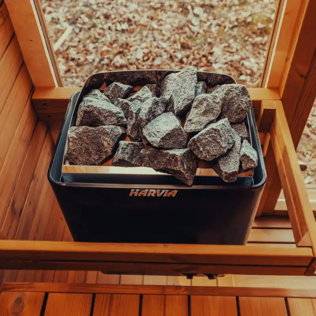 Premium 4-Person Outdoor Scandinavian ThermoWood Cube Sauna Kit With LED Lighting (SAK25470) – SAKSBY WHOLESALE, view 6