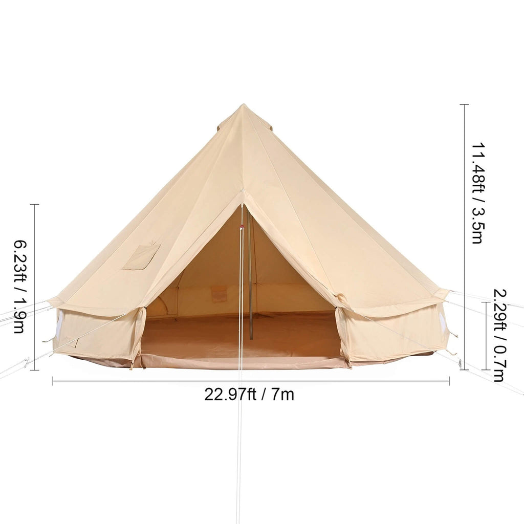 Premium 4-Season Camping Canvas Bell Yurt Tent With Stove Jack (SAK47589) – SAKSBY WHOLESALE, view 12