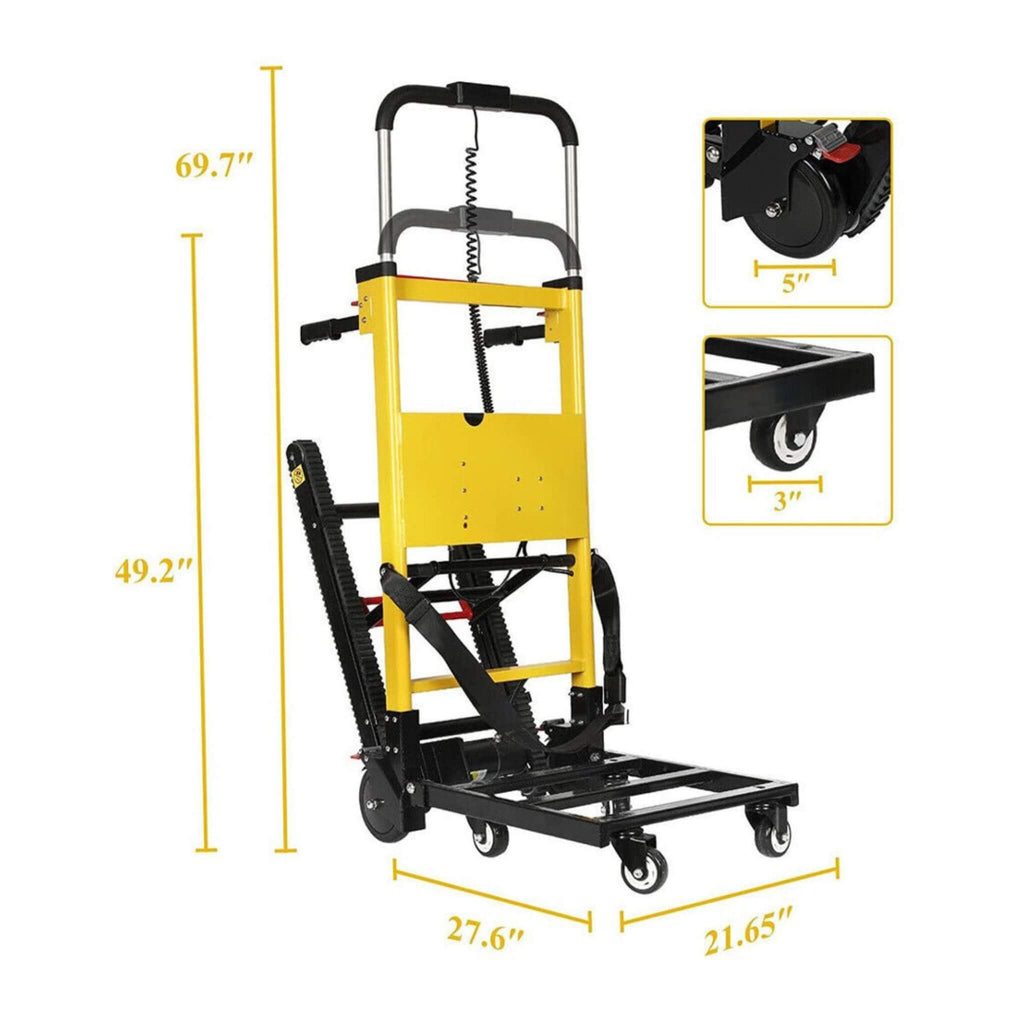 Premium 440LBS Electric Stair Climbing Dolly Hand Truck Folding Cart With Wheels (SAK31825) – SAKSBY WHOLESALE, view 17