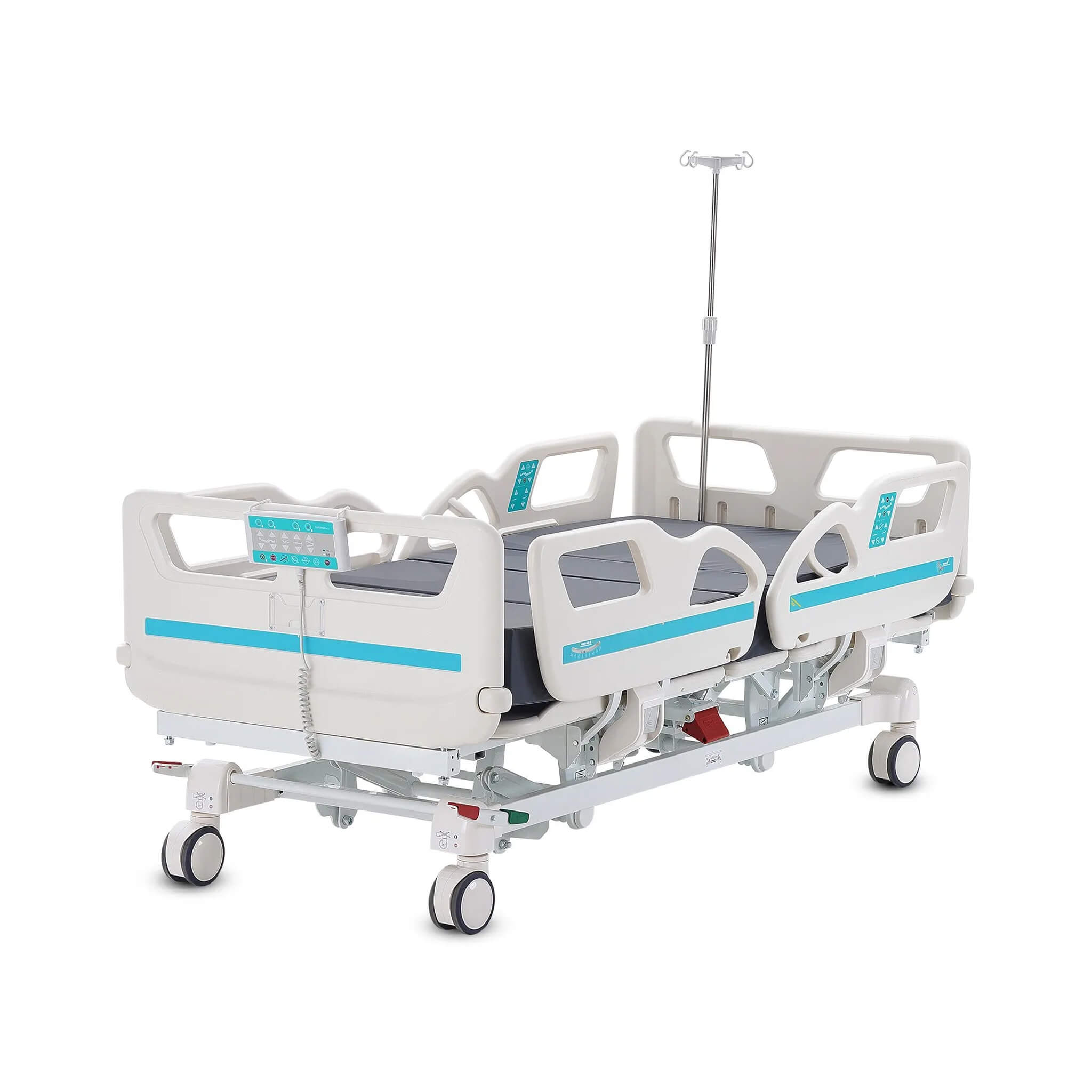 Premium 5-Function Electric Adjustable Medical Hospital Bed With Cardiac Position, 550LBS (SAK62312) – SAKSBY WHOLESALE, view