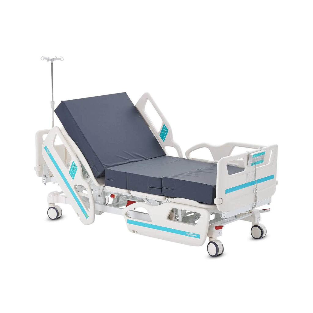 Premium 5-Function Electric Adjustable Medical Hospital Bed With Cardiac Position, 550LBS (SAK62312) – SAKSBY WHOLESALE