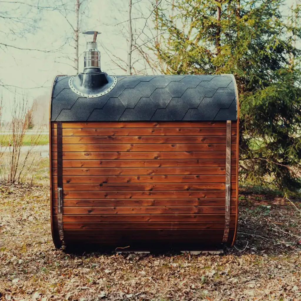 Premium 6-Person Outdoor Scandinavian ThermoWood Cube Sauna Kit With LED Lighting (SAK89146) – SAKSBY WHOLESALE, view 11
