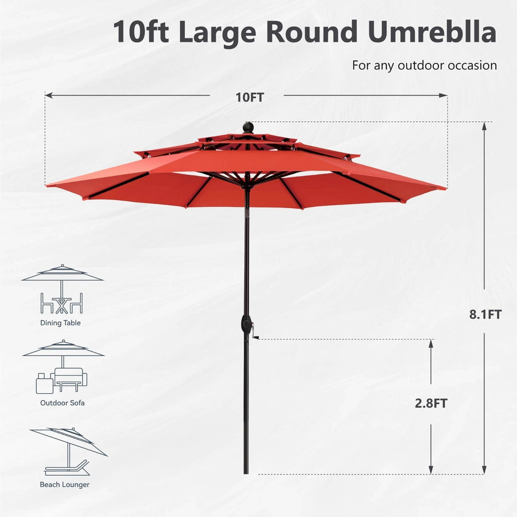 Alora Premium 6-Piece Bar Patio Furniture Set With Umbrella, Swivel Chairs, And Cushions (SAK90375) – SAKSBY WHOLESALE, view 