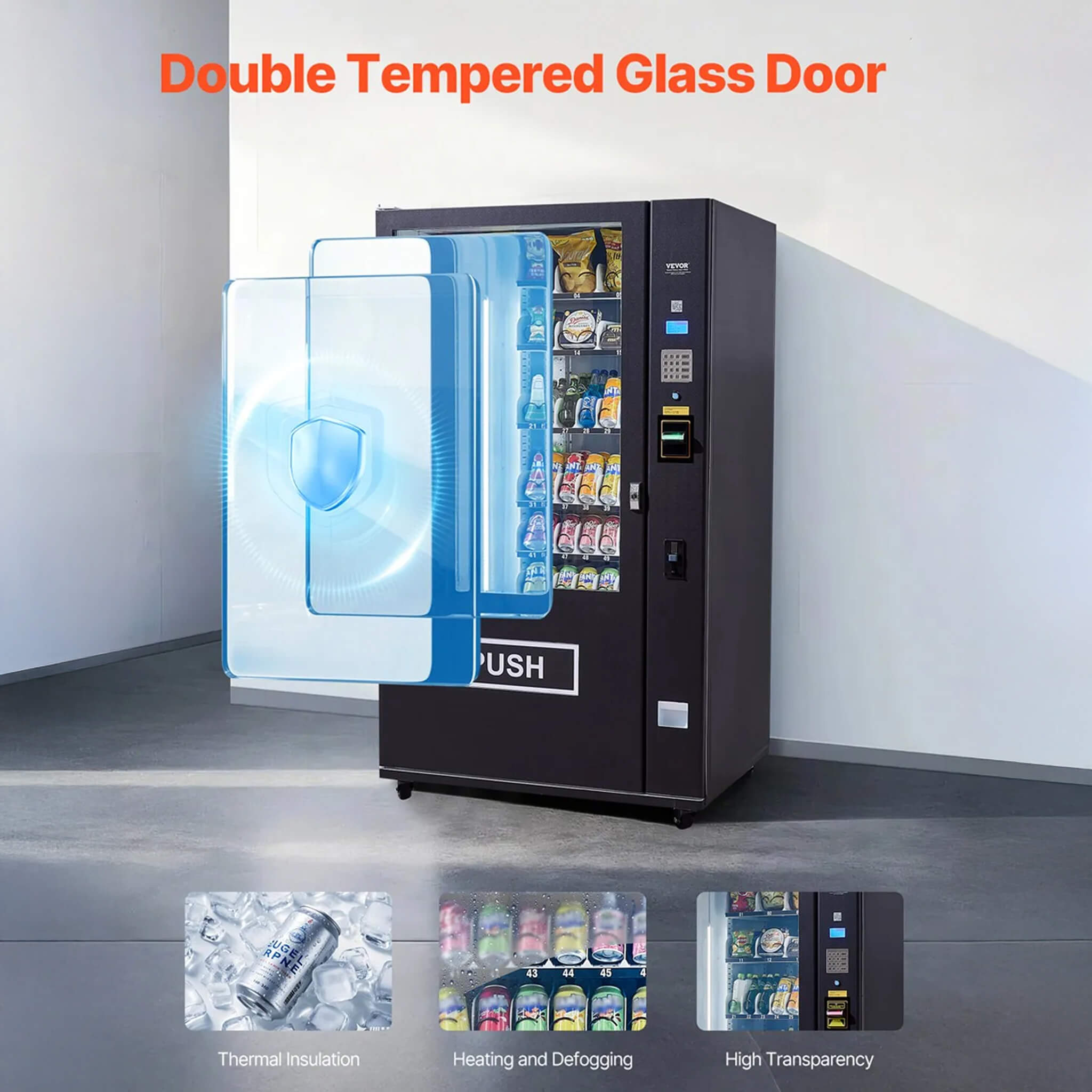 Premium 60-Slot Combo Vending Machine With ICT Bill And Coin Acceptor (SAK31842) – SAKSBY WHOLESALE, view 6