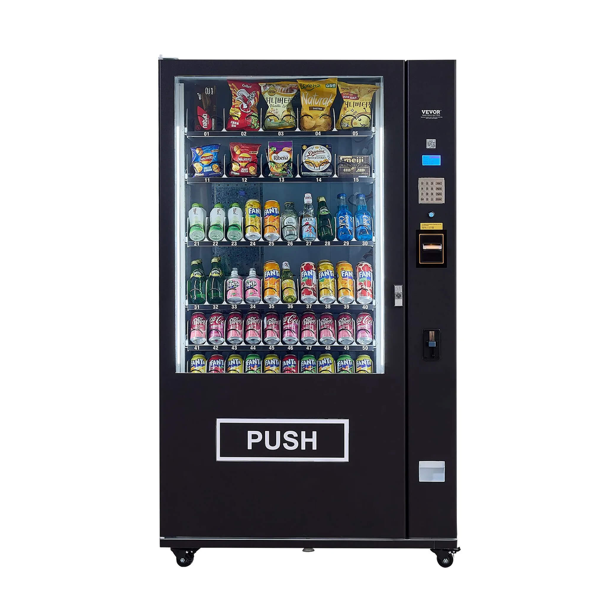 Premium 60-Slot Combo Vending Machine With ICT Bill And Coin Acceptor (SAK31842) – SAKSBY WHOLESALE