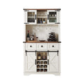 Nuvia Premium 72-Inch Home Bar Wine Cabinet W/ Sliding Barn Door (SAK12947) – SAKSBY WHOLESALE